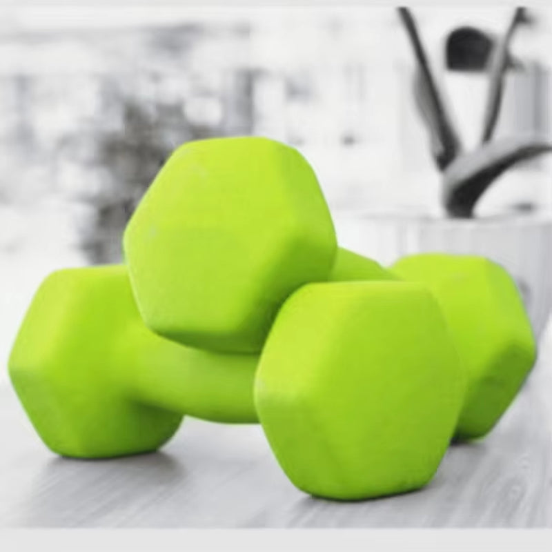 Wholesale 1Kg 2Kg Lbs Sports Dumbbells Women Colorful Hex Hand Weight Dumbbells Set Frosted Dip Small Dumbbells